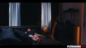 Redhead Submits to a Dominant Futa Witch in a Blowjob