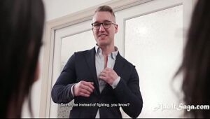 Office Showdown Sparks Trans Woman, Woman Threesome