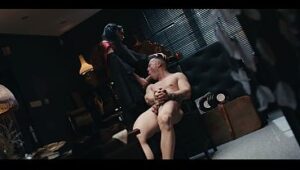 Femboy Hunk Bound by a Futa Mistress, Creampie