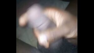 BlackRawMan goes solo with a masturbation session