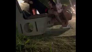 Public street blowjob by Campinas star Aline Tavares