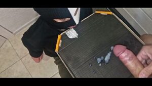 Delivery guy licks cum off Archik’s doorstep; shocking